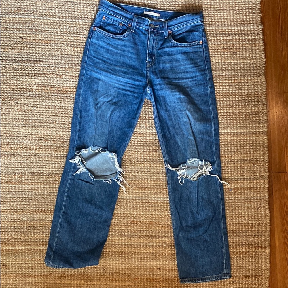 WOMENS LEVI’S LOW PRO STRAIGHT 28